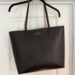 Kate Spade Ava Black and Cream Tote